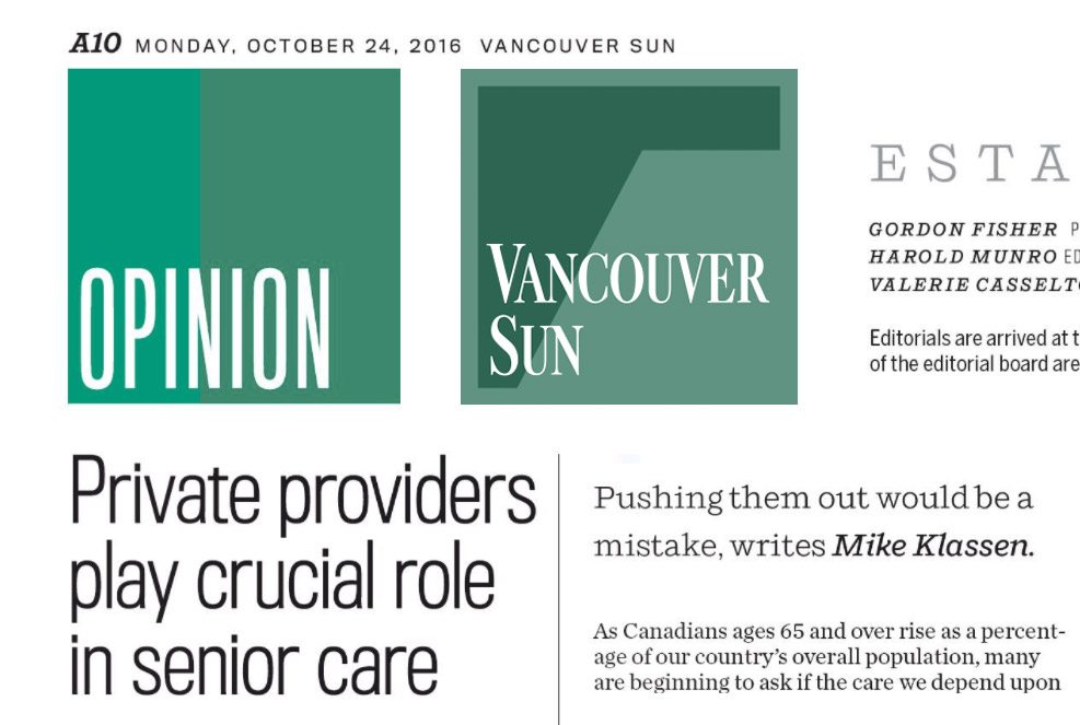 Opinion: Private providers crucial to continuing care for B.C. seniors