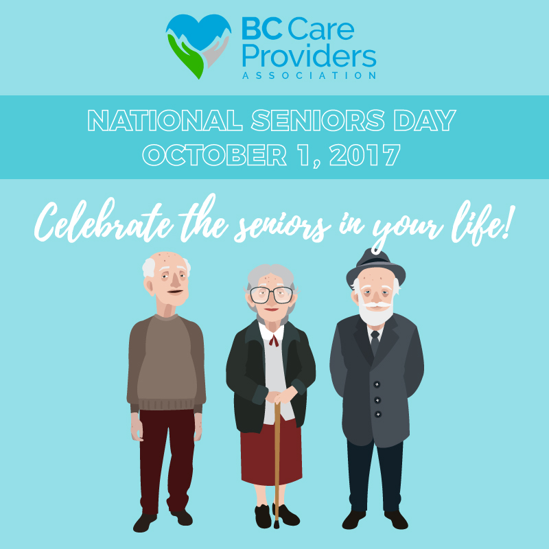 National Seniors Day Celebrate the seniors in your life BC Care