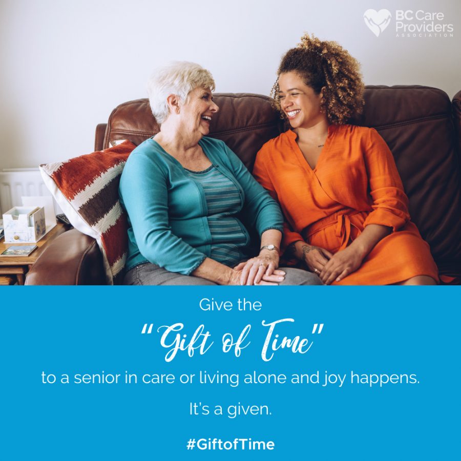 Give the “Gift of Time” to a senior during the holiday season