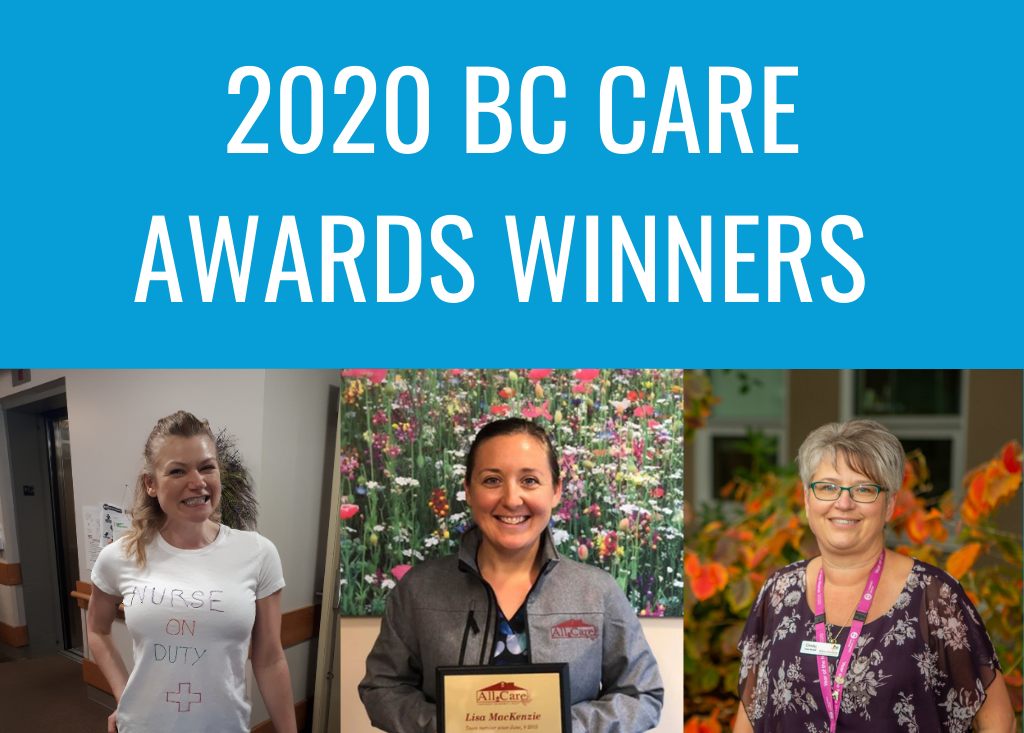 Announcing winners of the 2020 BC Care Awards for seniors’ care workers