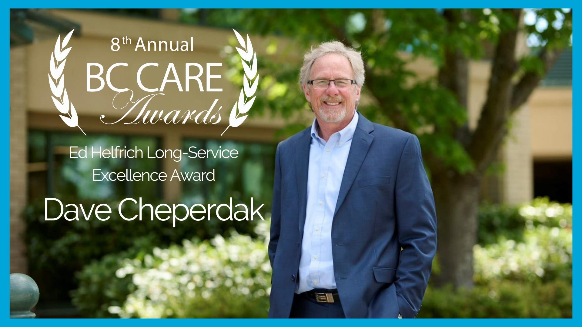 Congratulations, Dave Cheperdak! Winner of the Ed Helfrich Long-Service Excellence Award