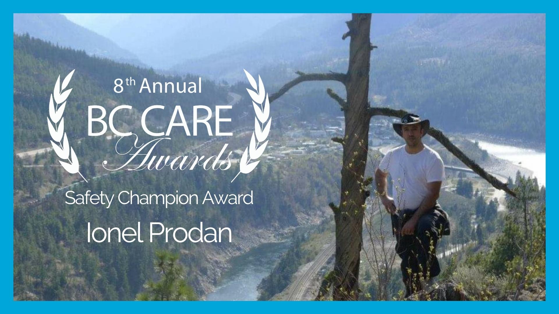 Congratulations, Ionel Prodan! Winner of the Safety Champion Award