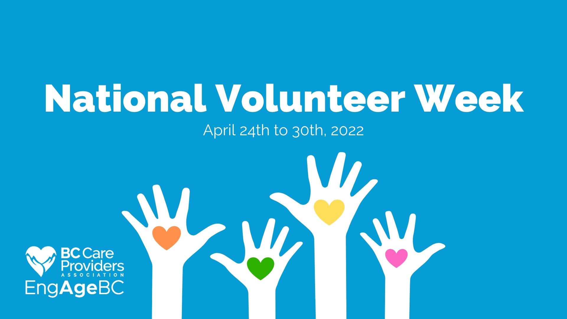 BCCPA and EngAge BC want to celebrate your volunteers!