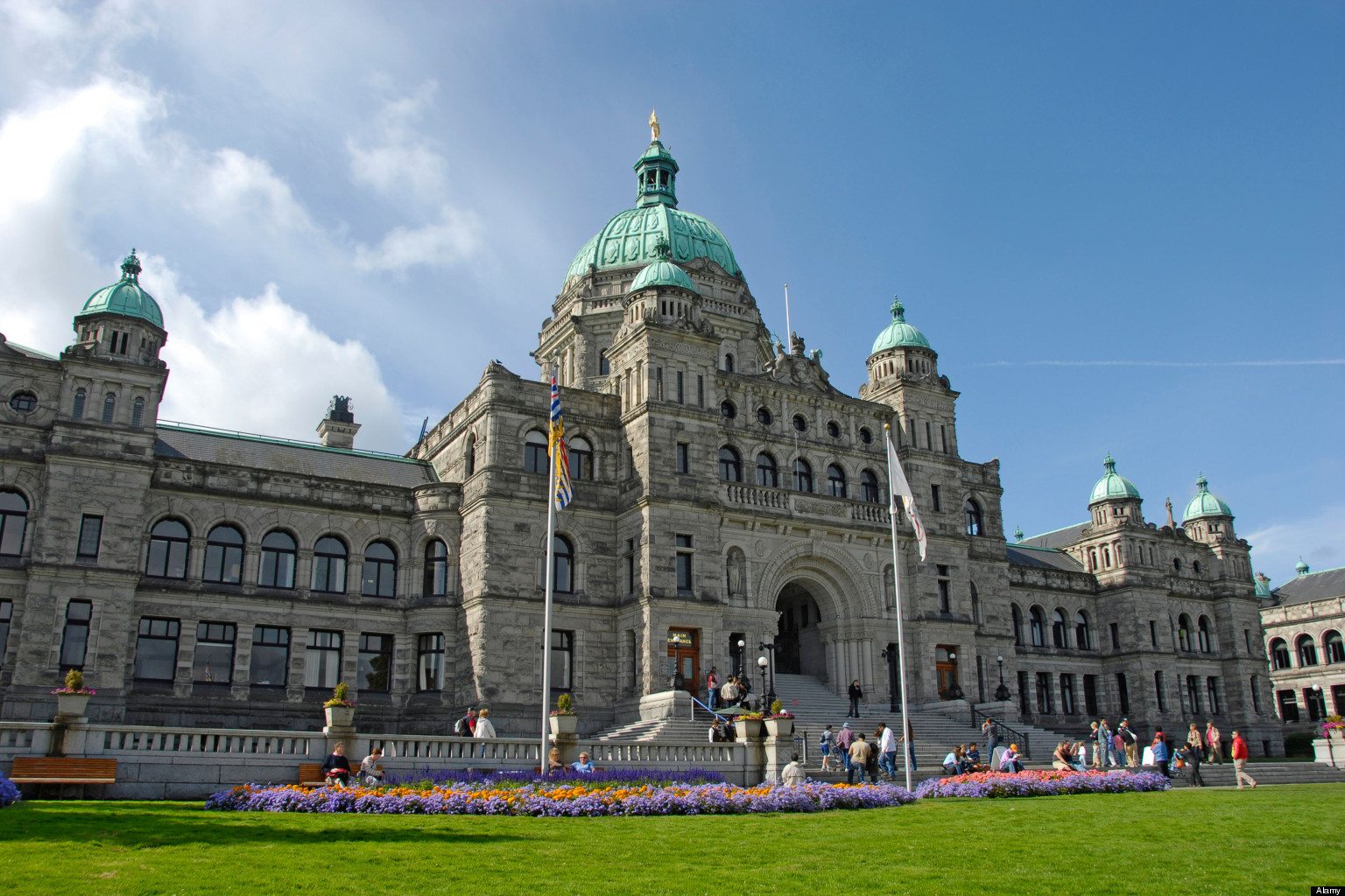 Parliament Buildings Legislative Assembly Victoria British Columbia BC Canada neo baroque design architect Francis Rattenbury