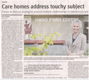 Care homes address touchy subject