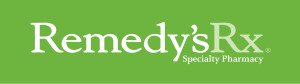 Remedy's Logo - White on Green