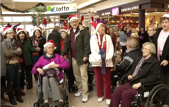Flash Mob Spreads Christmas Cheer